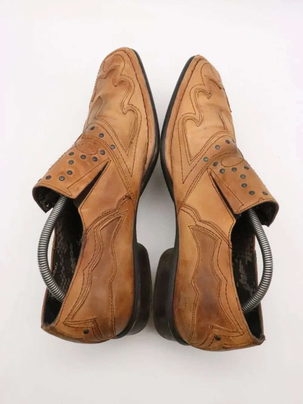 Lounge By Mark Nason U Rock Men's Size 10.5 Square Toe Loafers Brown Leather